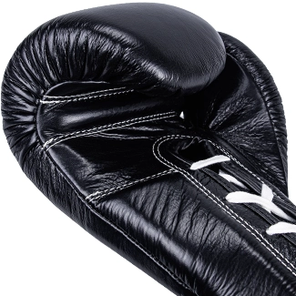 Windy Gants de Boxe à Lacets Noirs Rembourrage